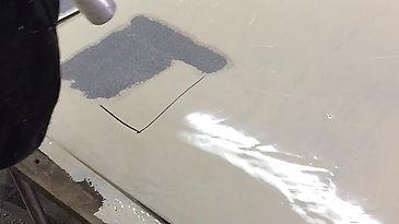 Peinture Epoxy sur substrat acier, épaisseur 1500µm avec Média R40